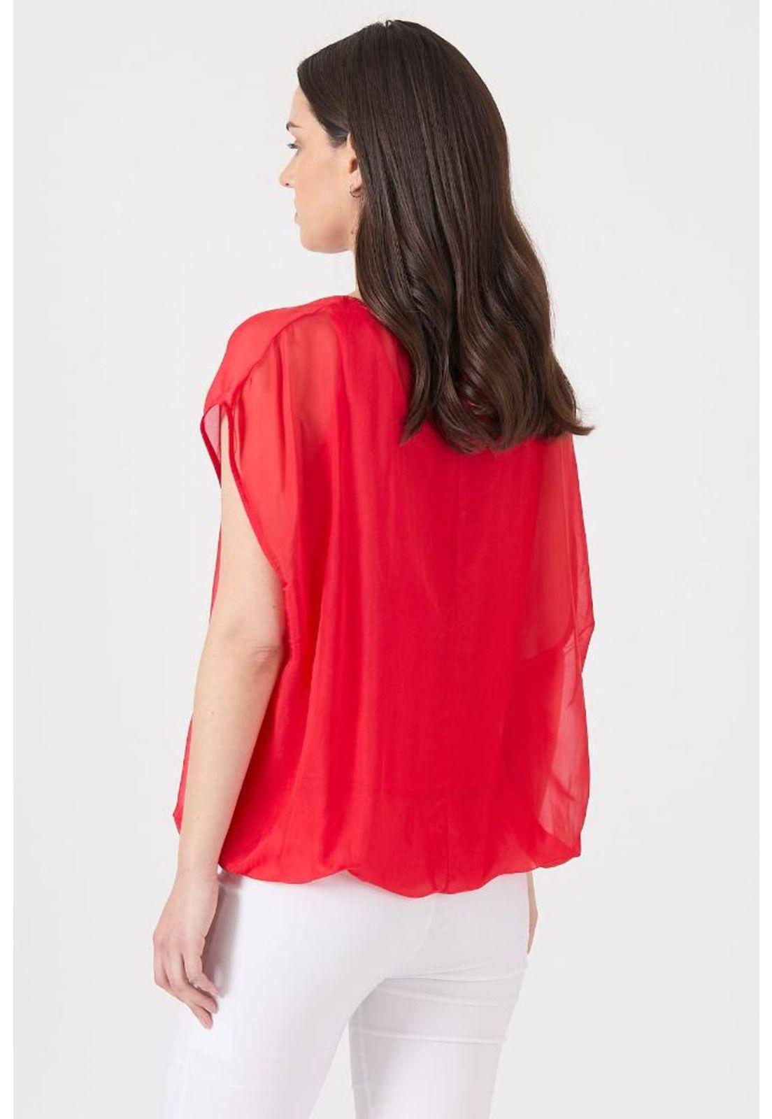 Blusa con seda roja PRIVILEGE 1444-3