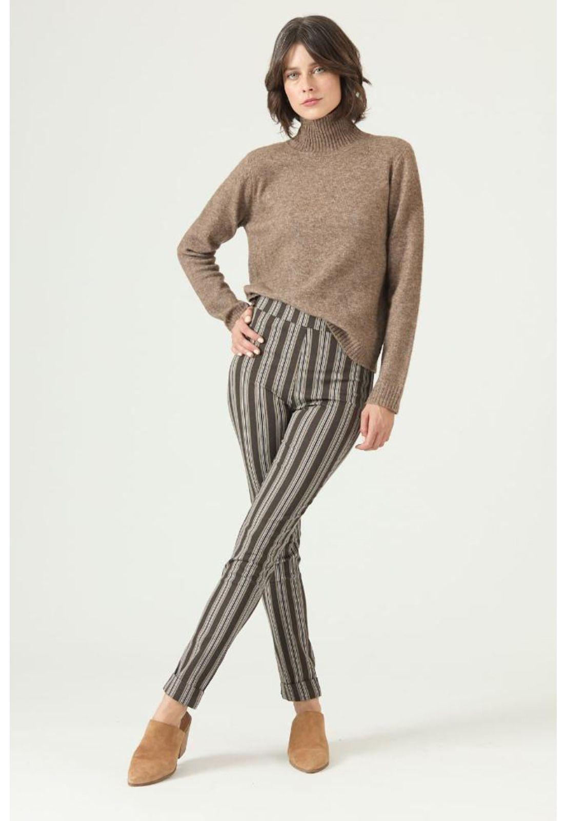 Leggings cafe moro estampada PRIVILEGE 2612-0