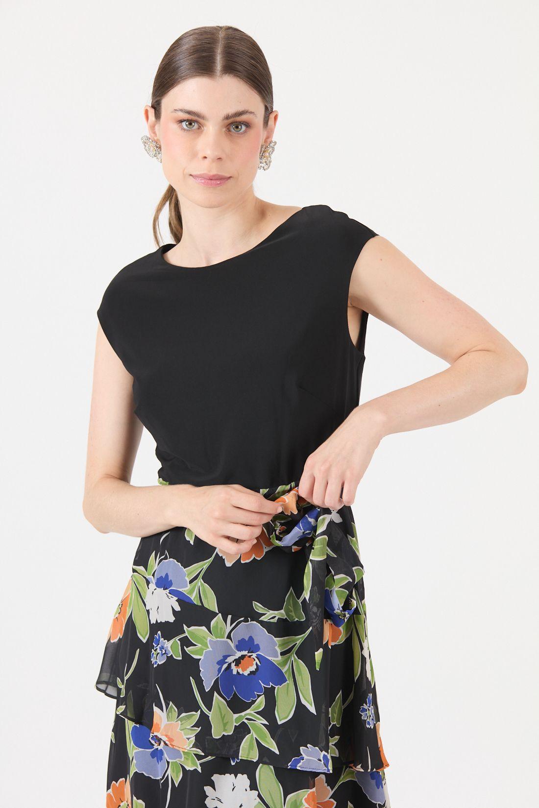 Vestido Estamplado Multicolor Cod 0702486-0