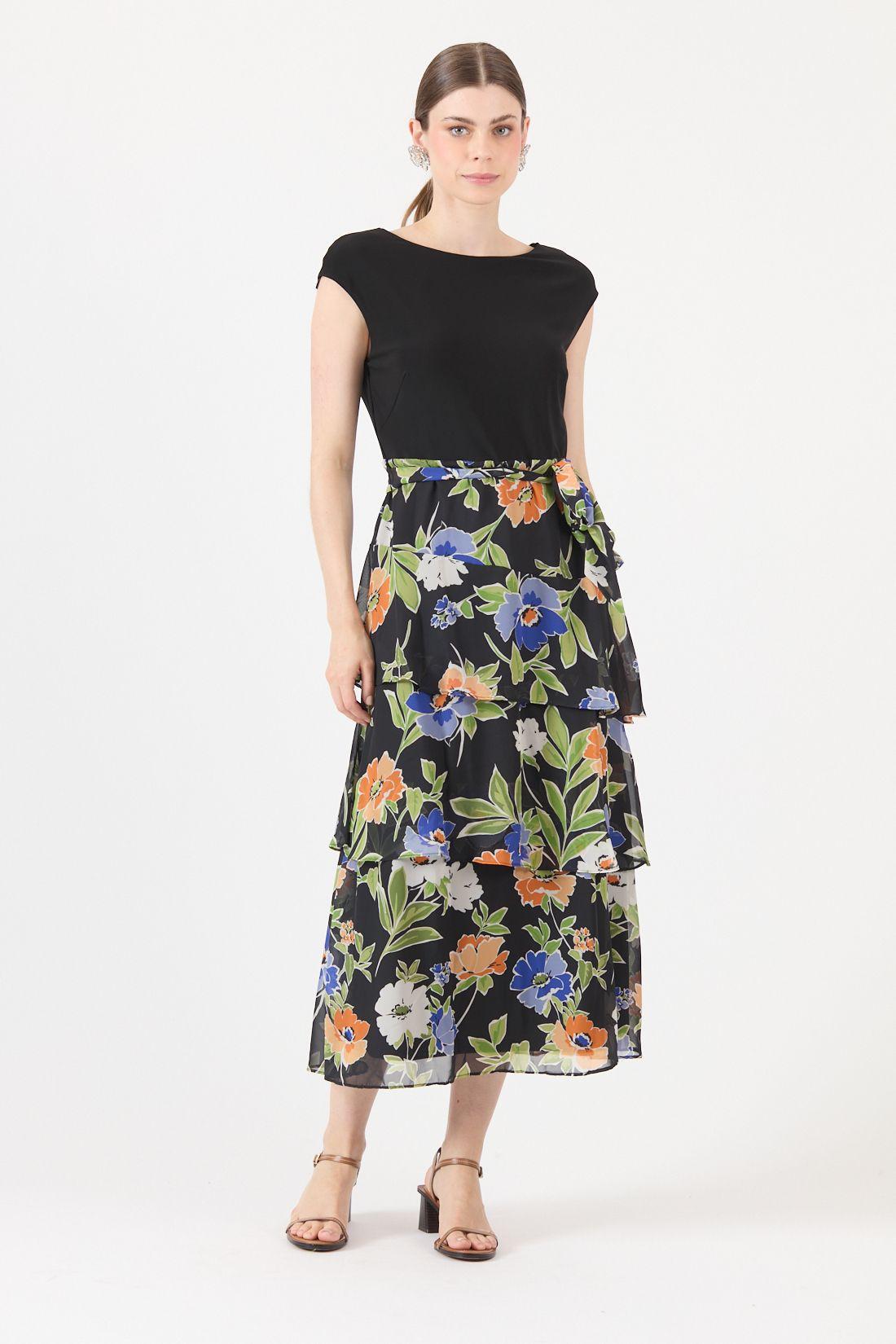 Vestido Estamplado Multicolor Cod 0702486-2