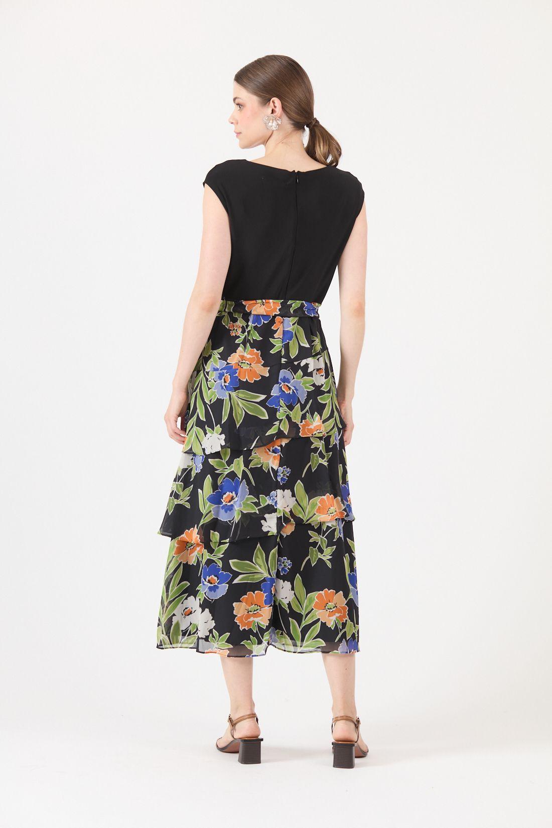 Vestido Estamplado Multicolor Cod 0702486-3