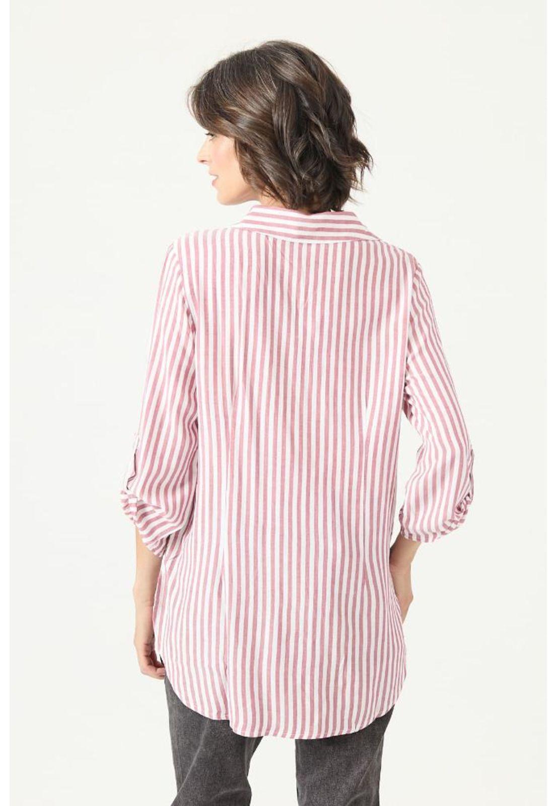 Blusa roja rayas PRIVILEGE 2746-4