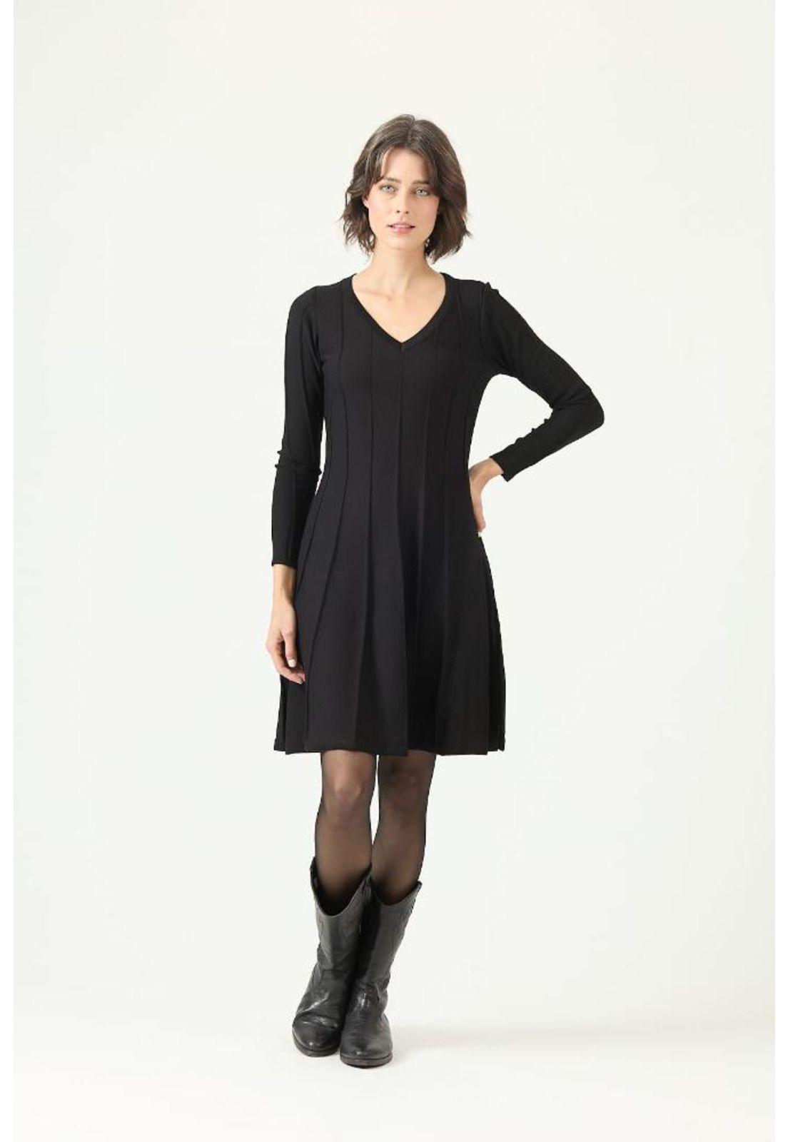 Vestido negro PRIVILEGE 2742-2