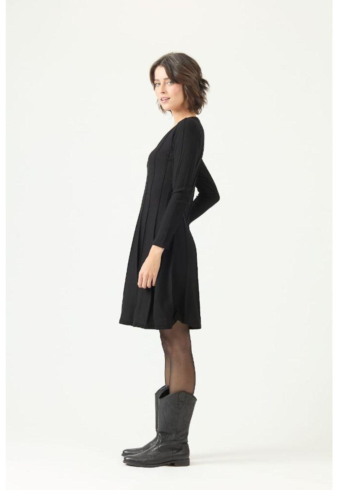 Vestido negro PRIVILEGE 2742-3
