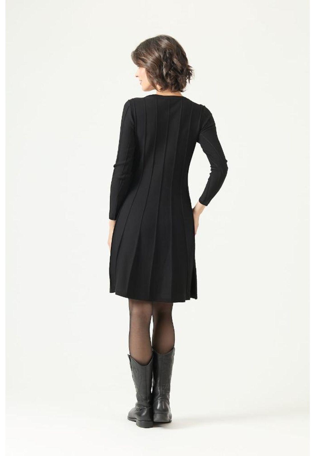 Vestido negro PRIVILEGE 2742-4