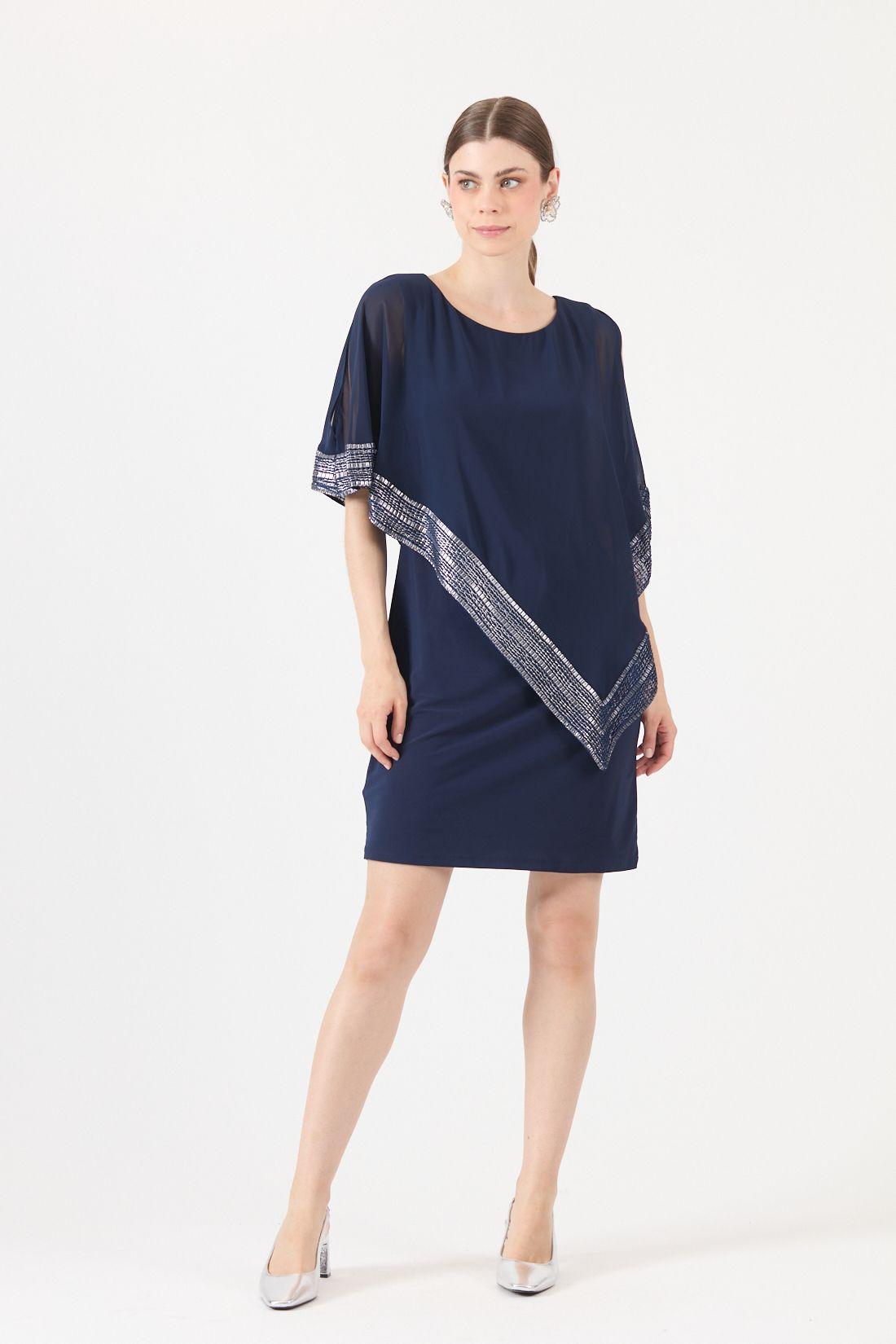 Vestido Azul Cod 0702446-2