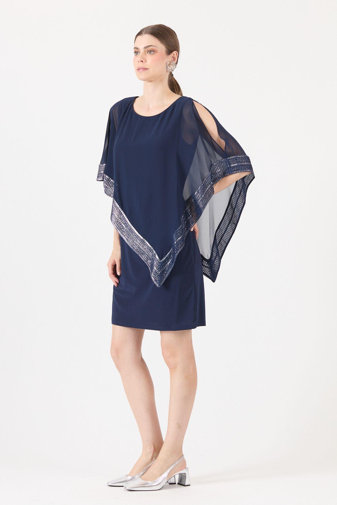 Vestido Azul Cod 0702446-3