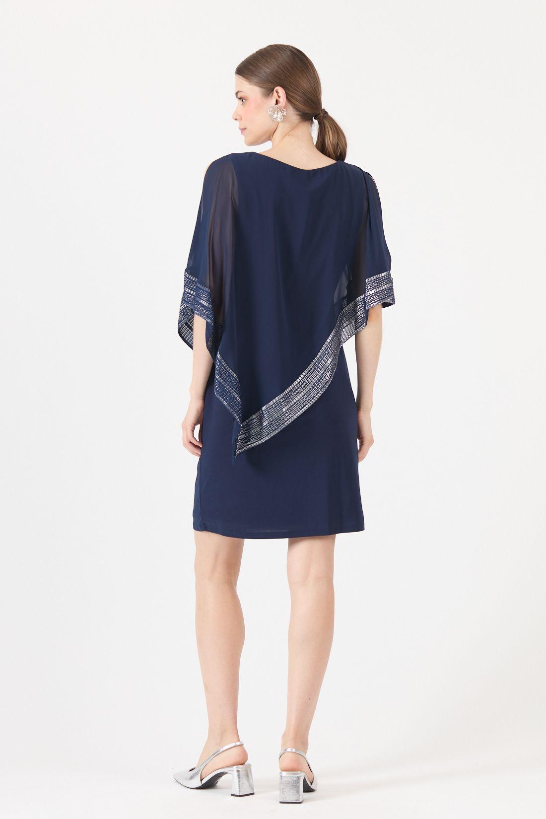 Vestido Azul Cod 0702446-4