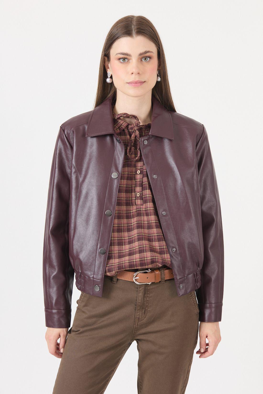 Chaqueta Burdeo Cod 1536096-3