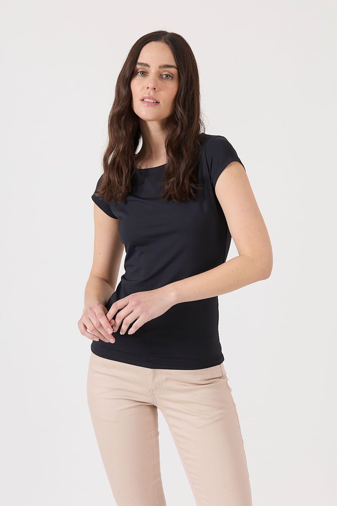 Polera poliamida negra 1545-0