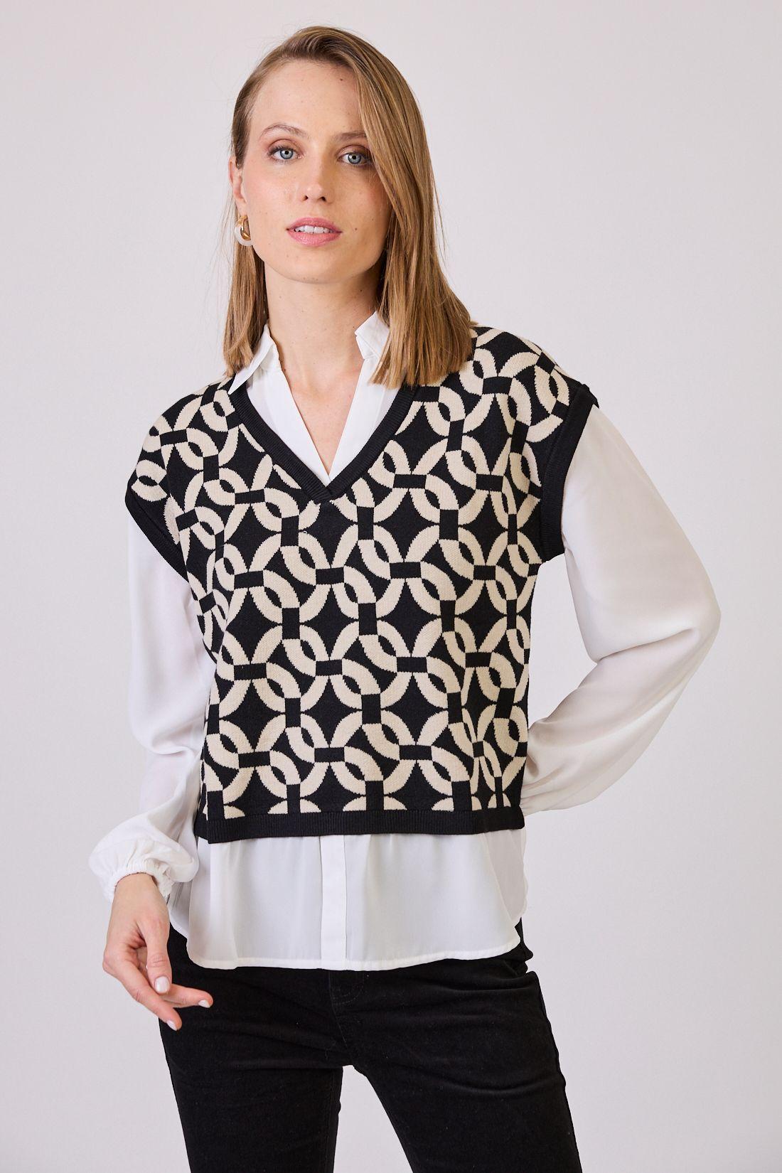 Conjunto Estamplado Negro Cod 5414746-1