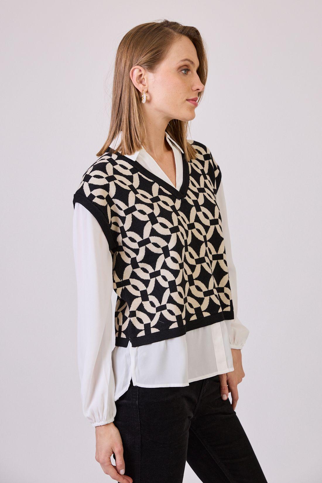 Conjunto Estamplado Negro Cod 5414746-2