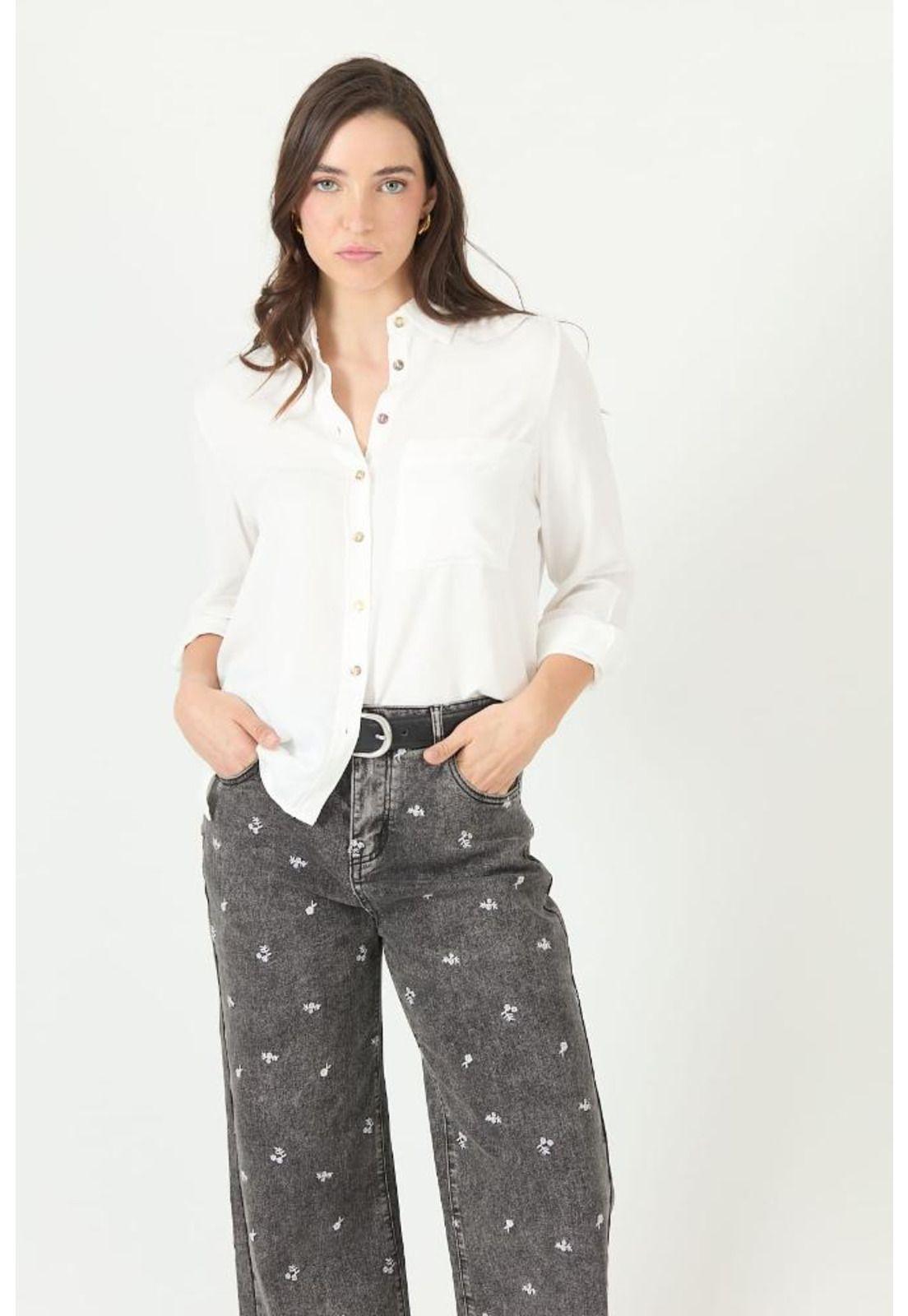 Jeans wide leg gris oscuro PRIVILEGE 2273-0