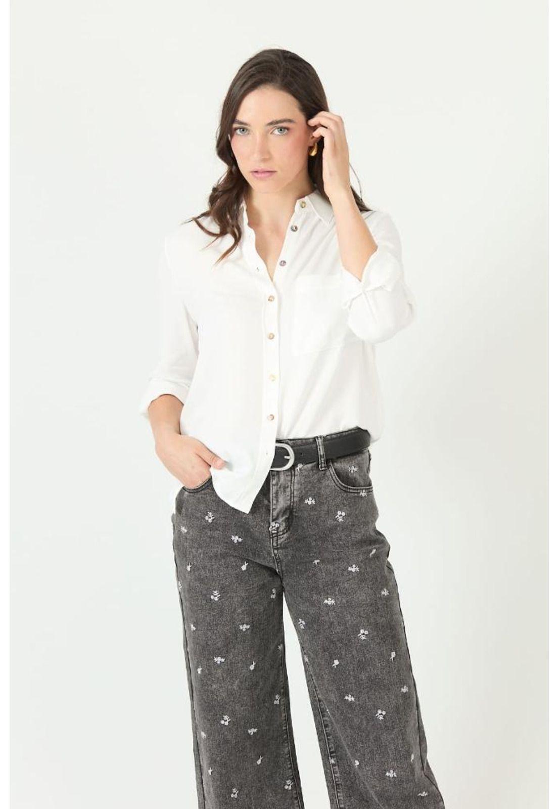 Jeans wide leg gris oscuro PRIVILEGE 2273-1