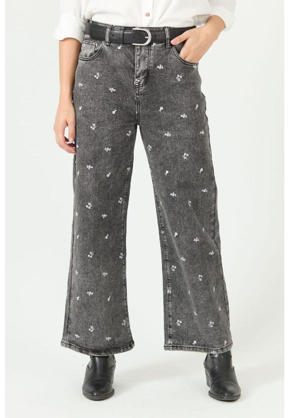 Jeans wide leg gris oscuro PRIVILEGE 2273-2