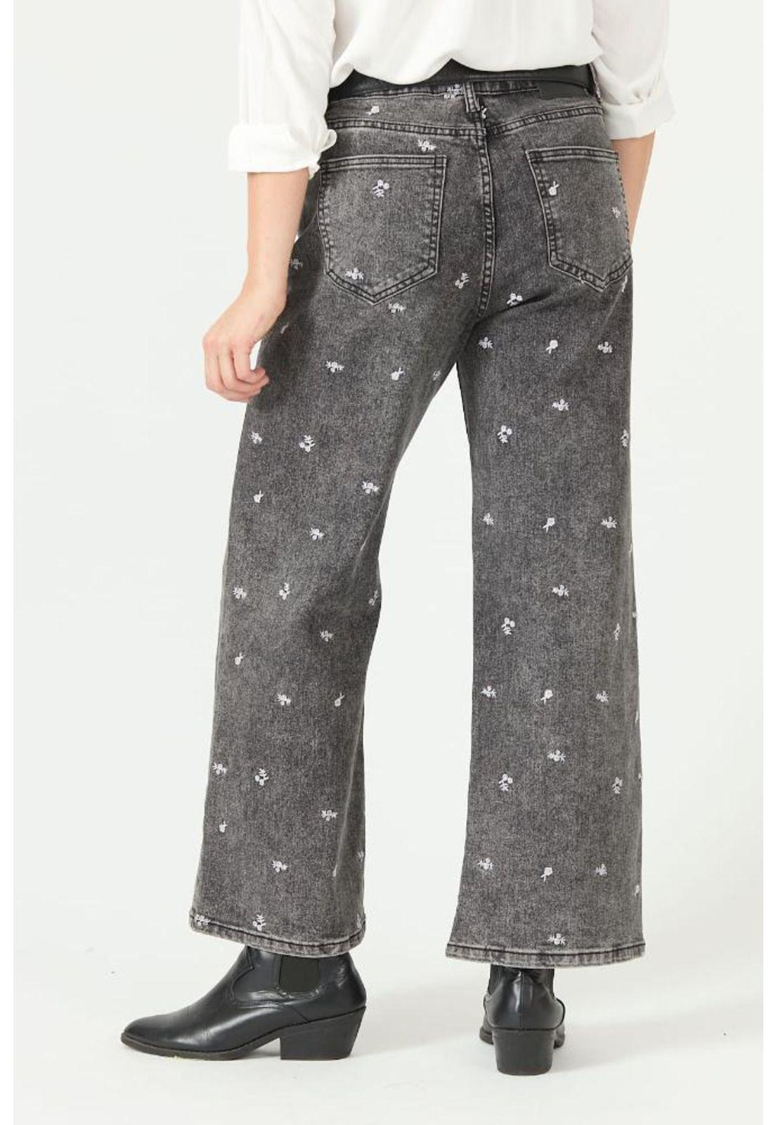 Jeans wide leg gris oscuro PRIVILEGE 2273-3