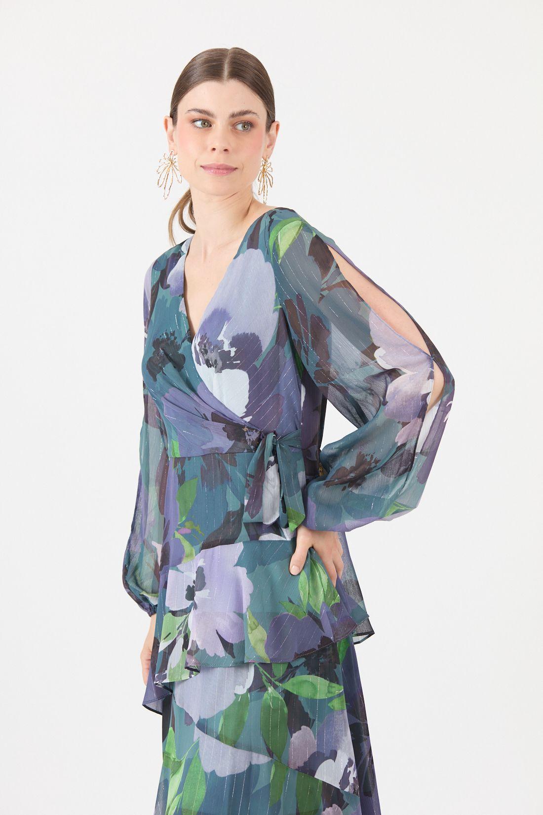 Vestido Estamplado Multicolor Cod 0702496-1