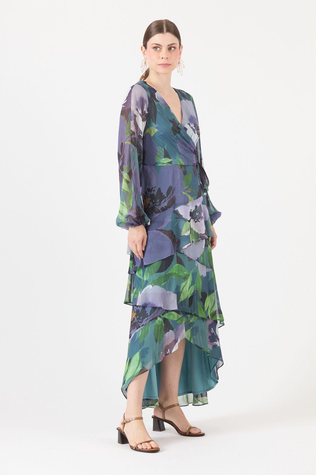 Vestido Estamplado Multicolor Cod 0702496-3