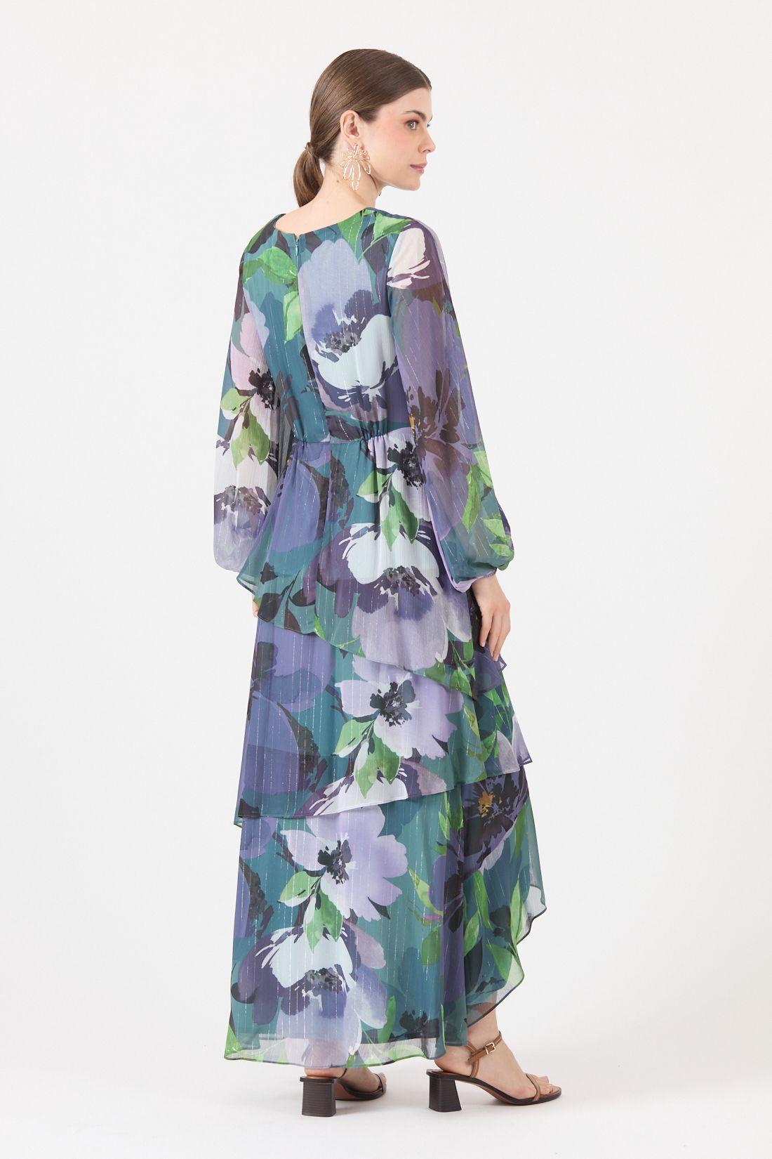 Vestido Estamplado Multicolor Cod 0702496-4