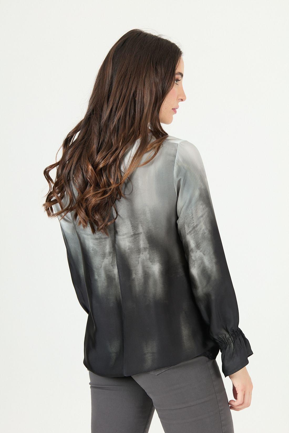 Blusa gris estampada 2381-3