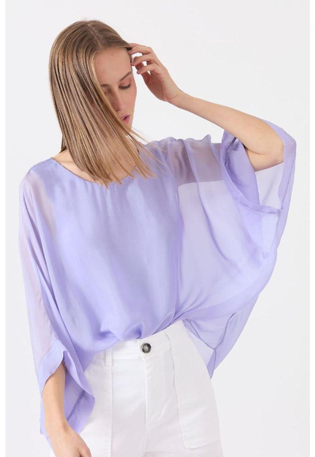 Blusa con seda lavanda PRIVILEGE 1531-0
