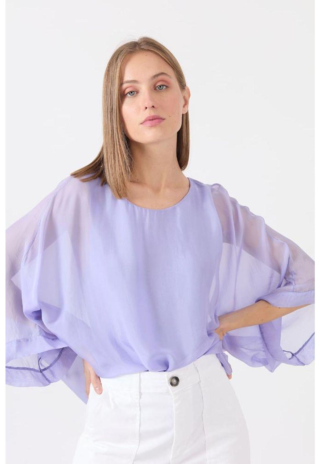 Blusa con seda lavanda PRIVILEGE 1531-1