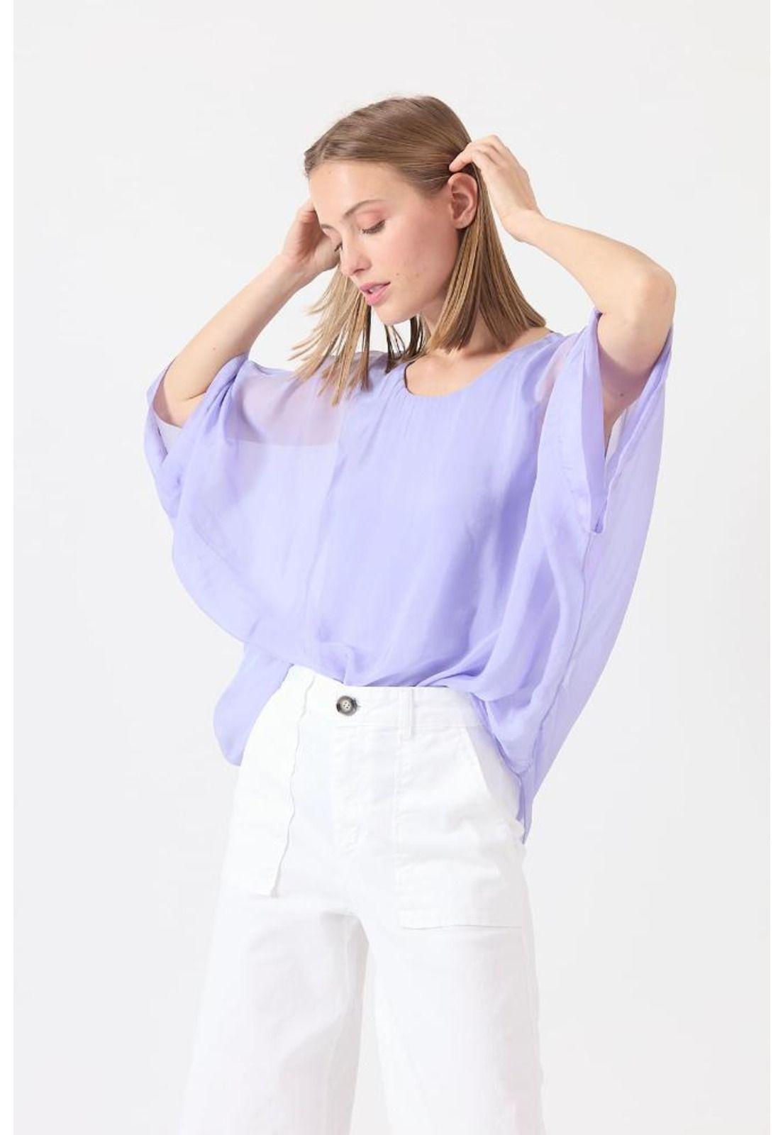 Blusa con seda lavanda PRIVILEGE 1531-2