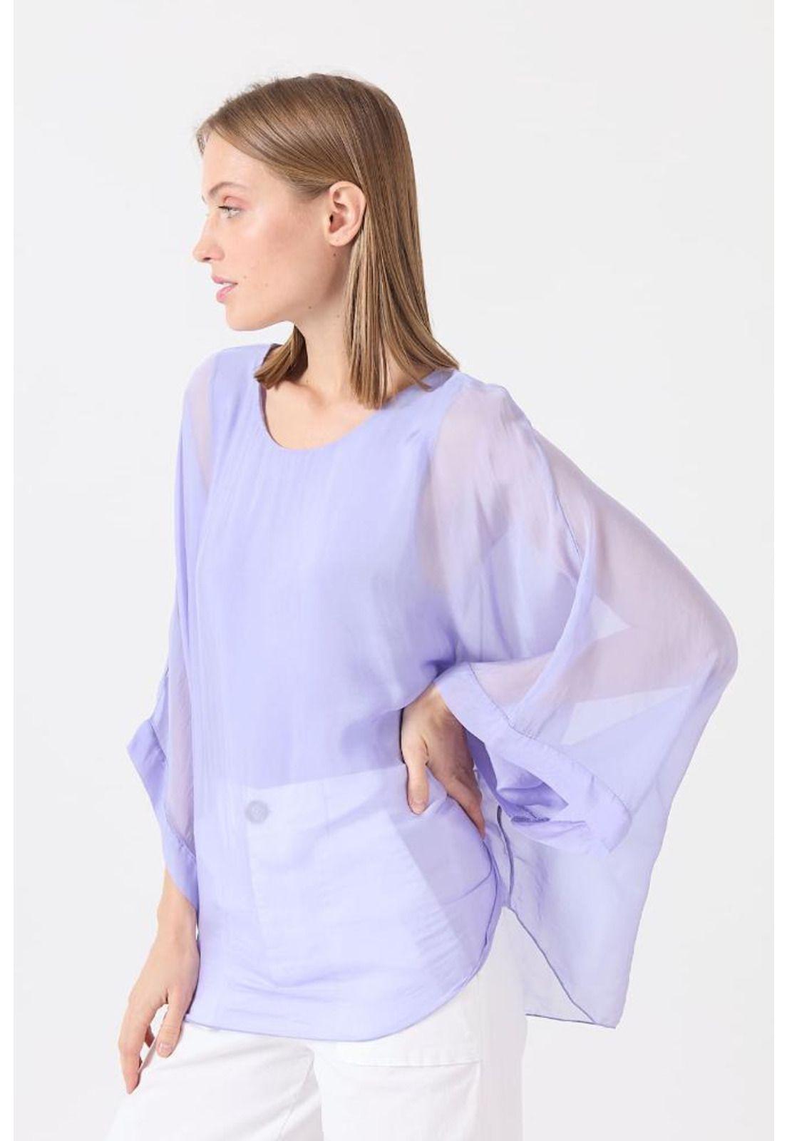 Blusa con seda lavanda PRIVILEGE 1531-3