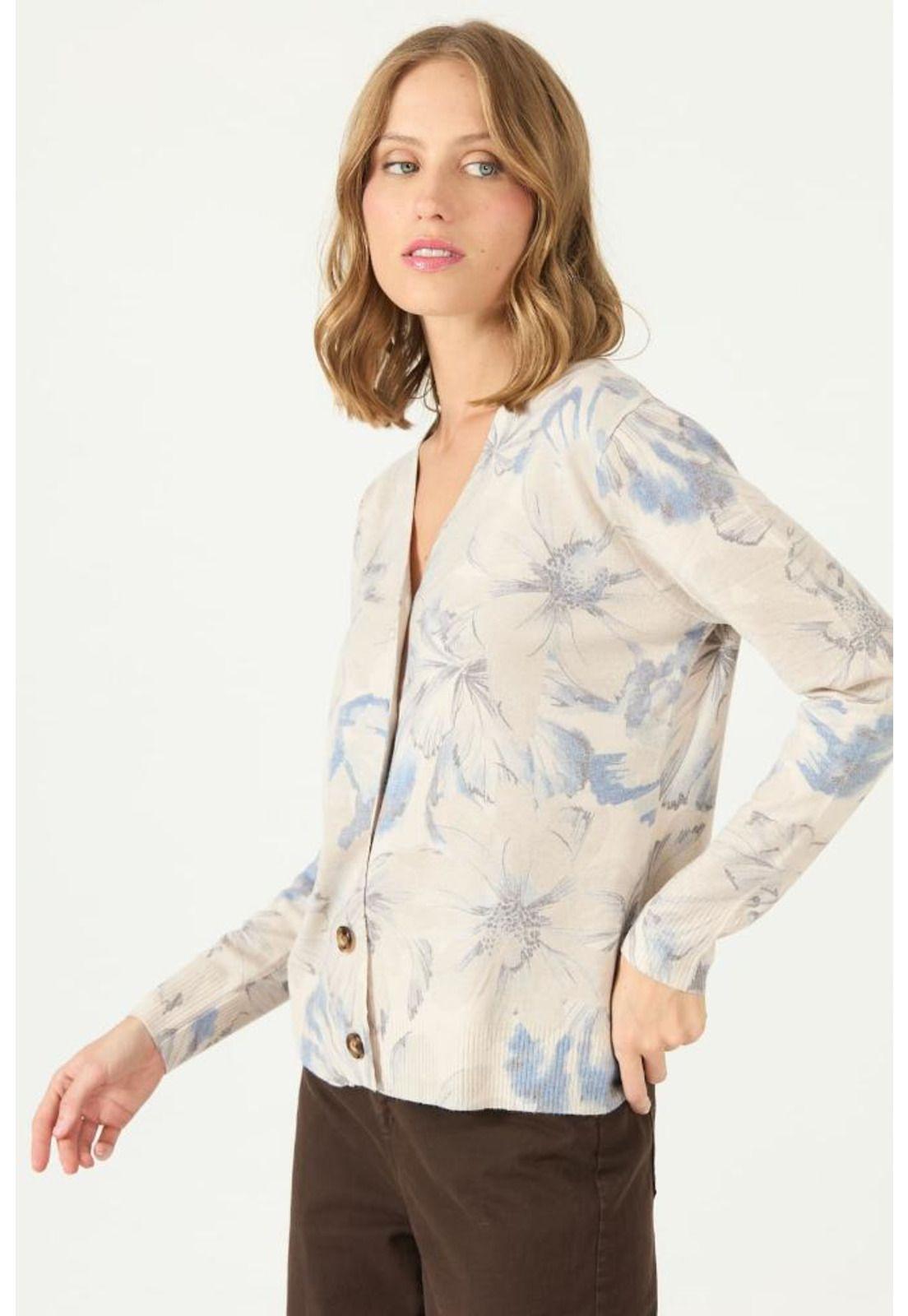 Cardigan crudo flores PRIVILEGE 2189-3