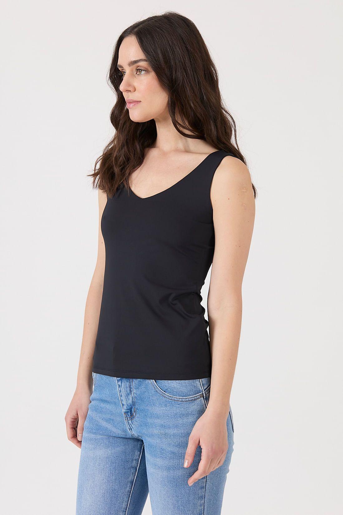 Polera poliamida negra 1582-3