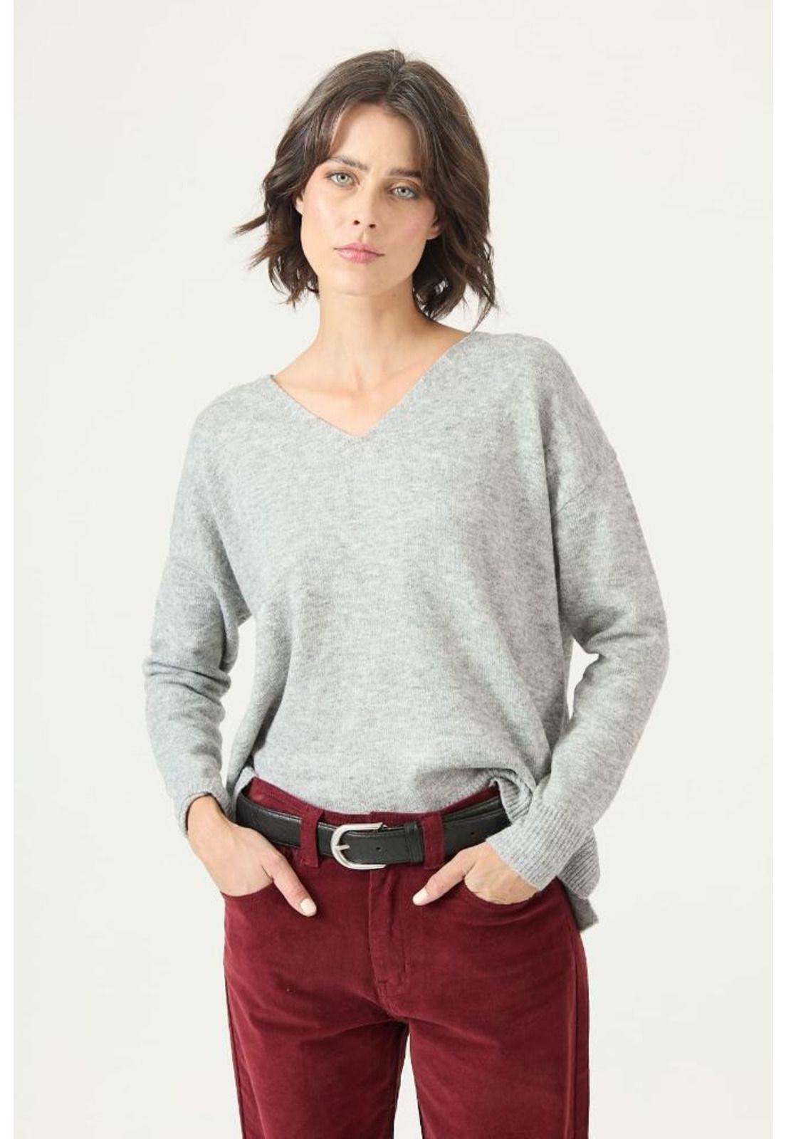 Sweater con lana gris PRIVILEGE 2757-2