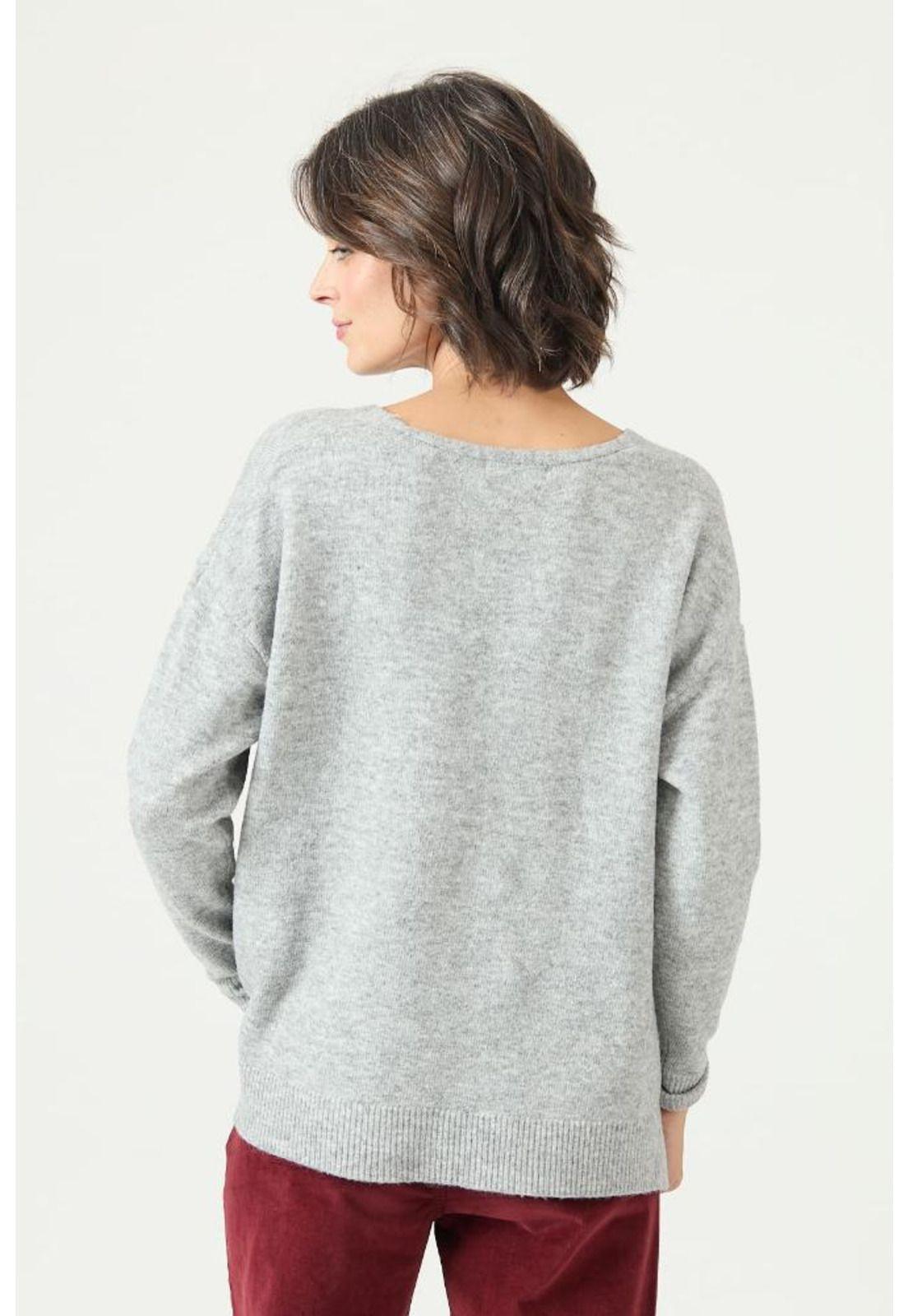 Sweater con lana gris PRIVILEGE 2757-4