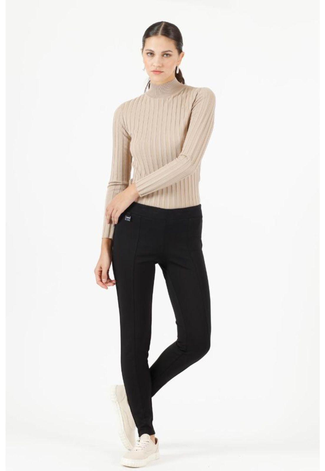 Leggings slim fit negra PRIVILEGE 736-1
