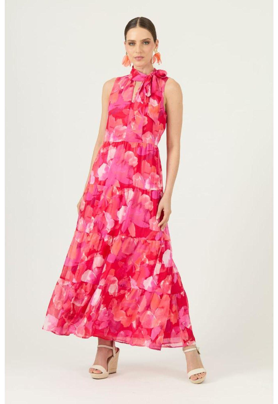 Vestido rosa estampado PRIVILEGE 626-0