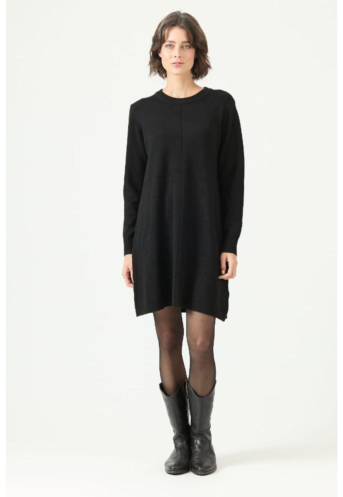 Vestido negro PRIVILEGE 2744-2