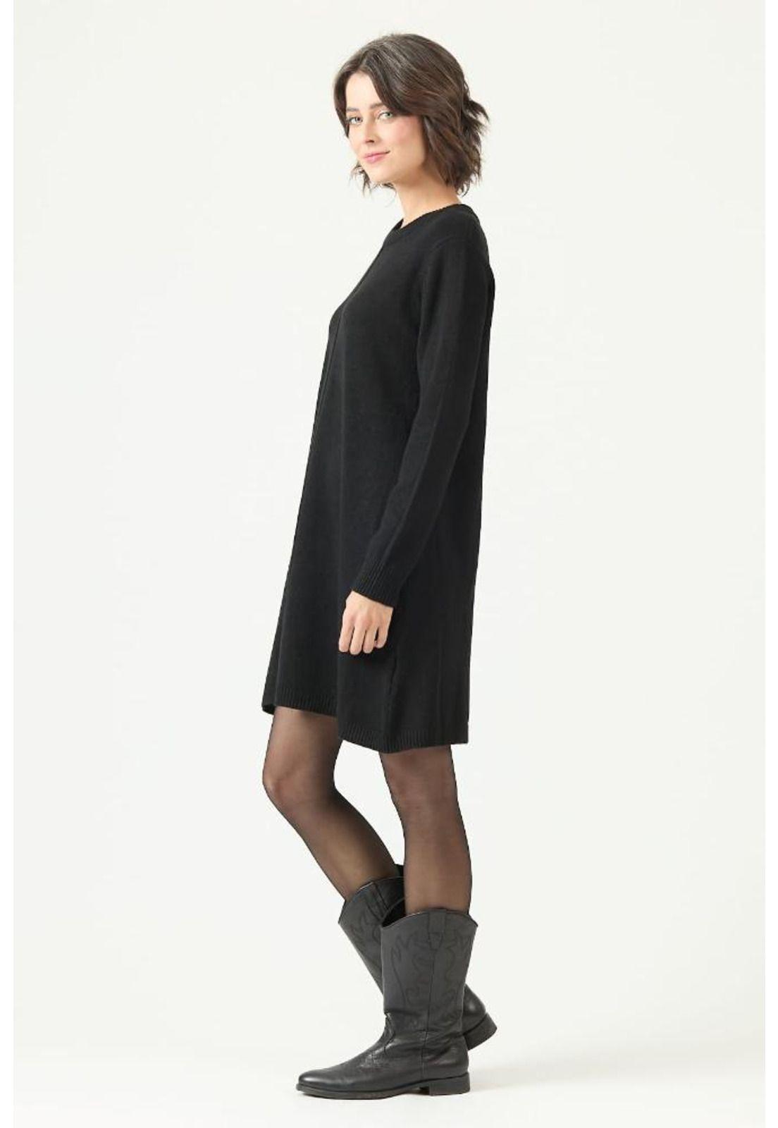 Vestido negro PRIVILEGE 2744-3