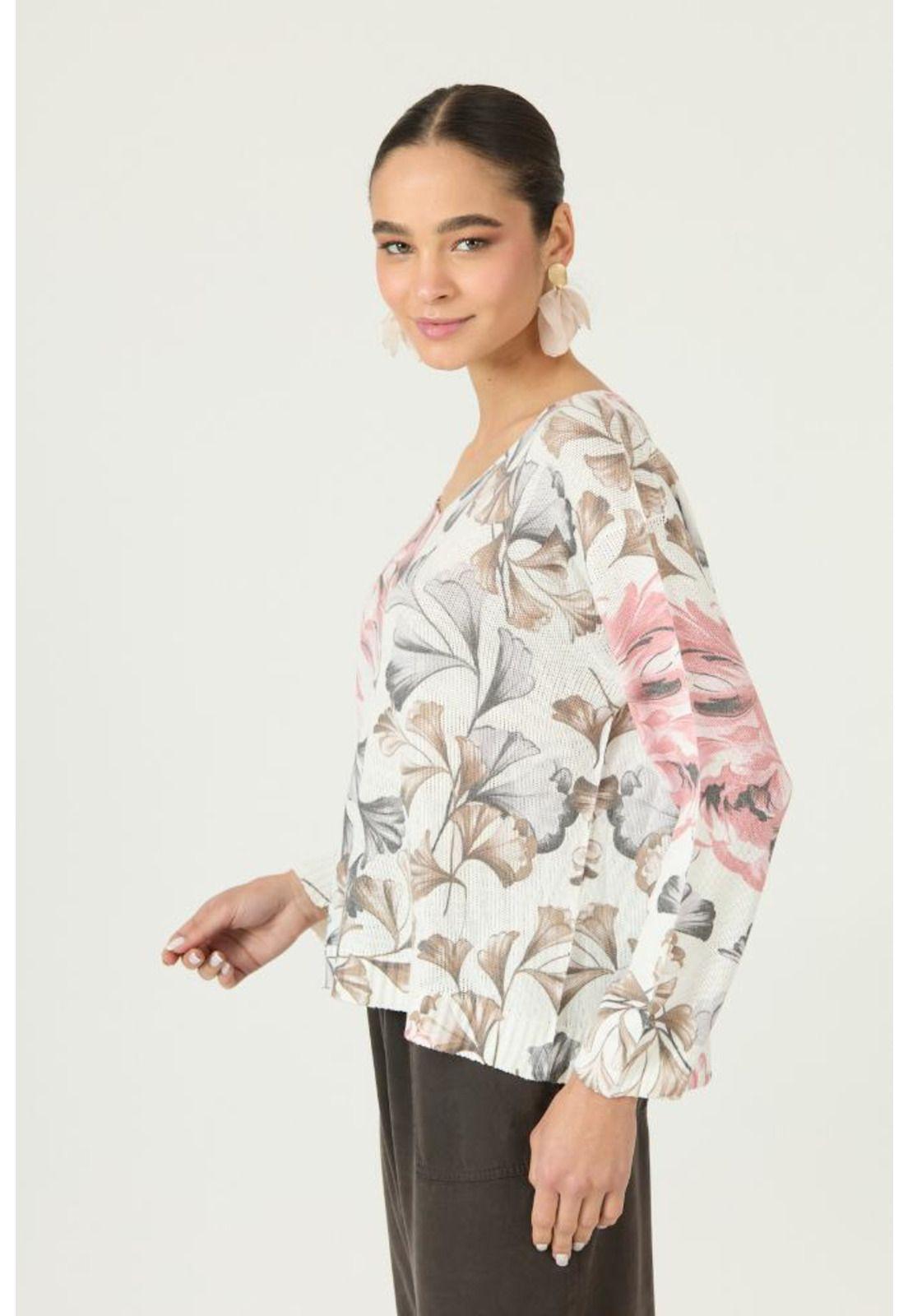 Sweater rosa estampado PRIVILEGE 3123-2