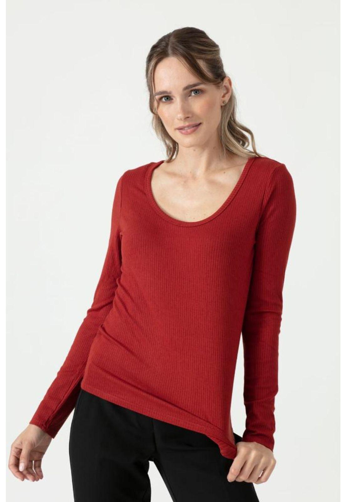 Polera terracota PRIVILEGE 790-0