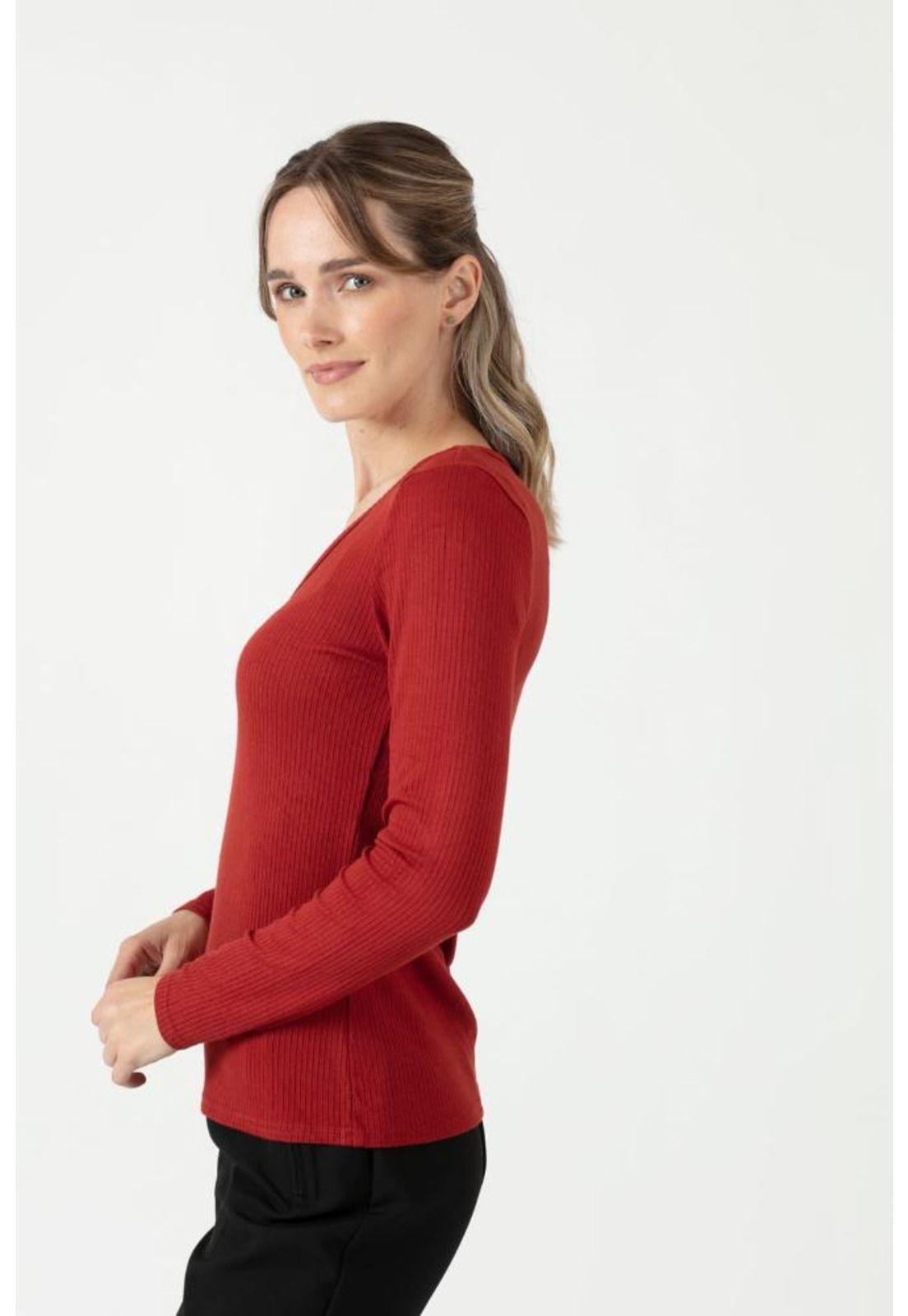 Polera terracota PRIVILEGE 790-1
