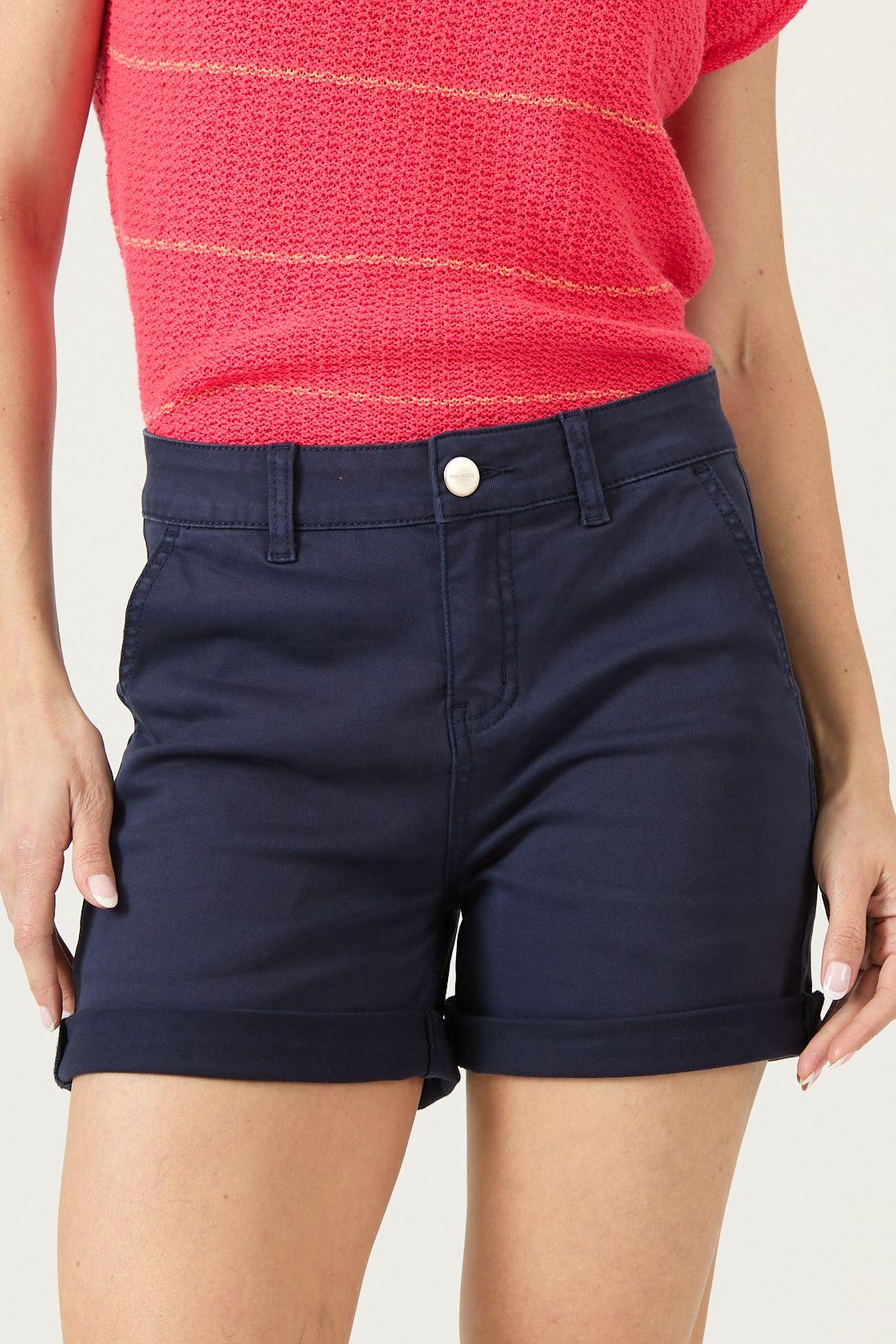 Shorts Slim Fit Azul Marino Cod 2100425-2