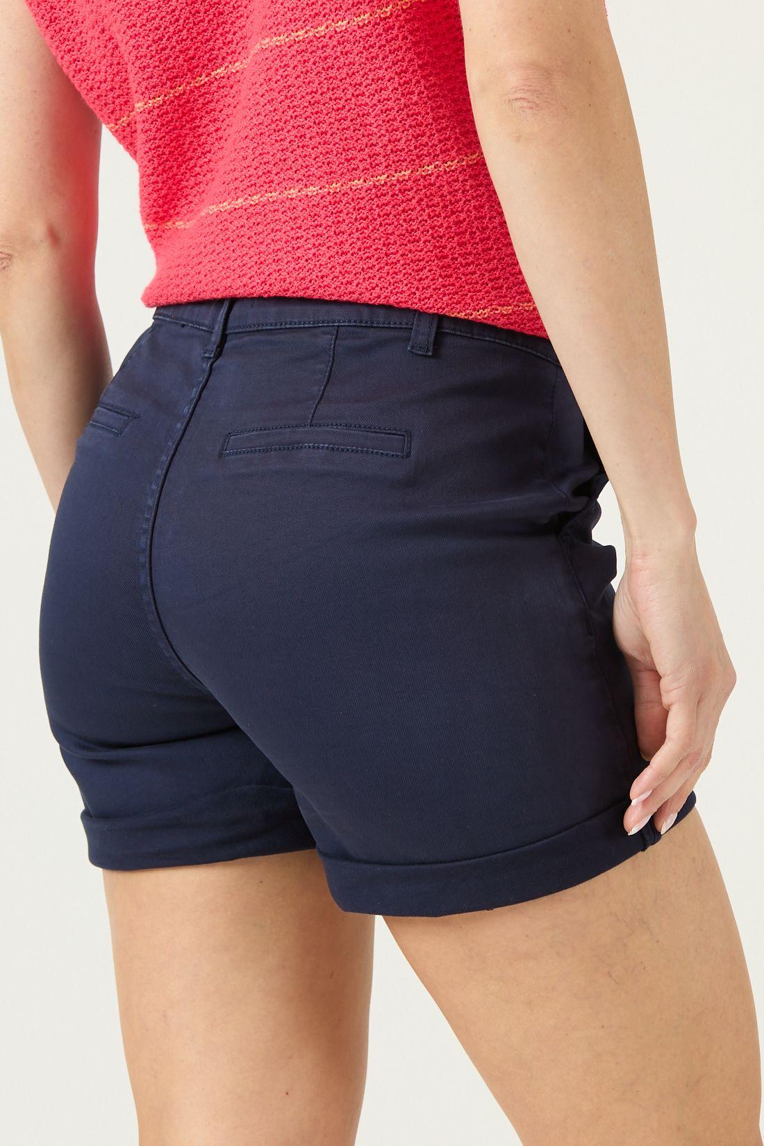 Shorts Slim Fit Azul Marino Cod 2100425-3
