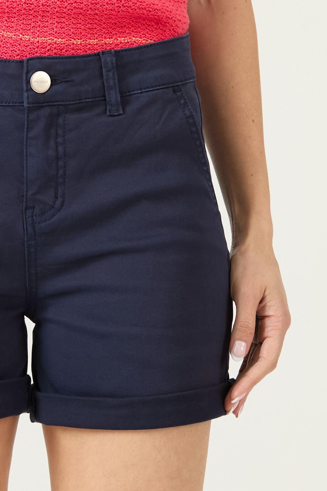 Shorts Slim Fit Azul Marino Cod 2100425-4