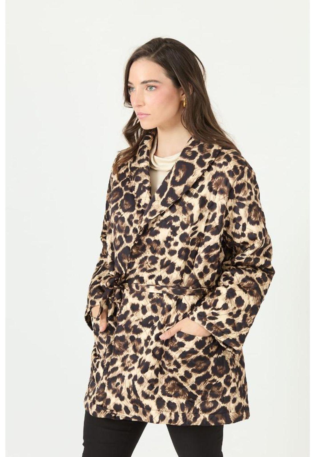 Chaqueta beige animal print PRIVILEGE 2233-2