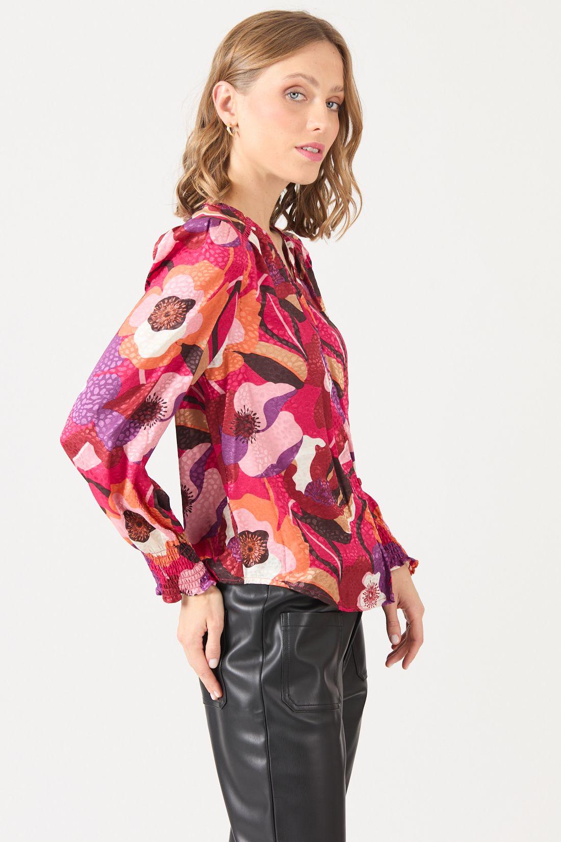 Blusa Estamplado Fucsia Cod 4520496-2