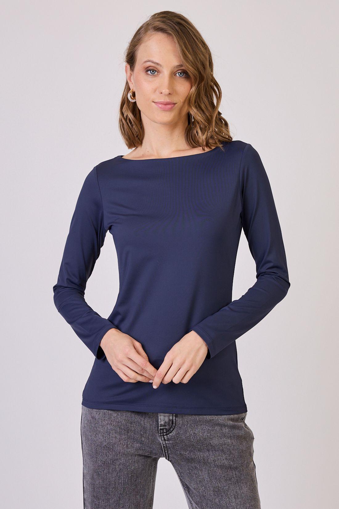 Polera Poliamida Azul Marino Cod 2800026-1