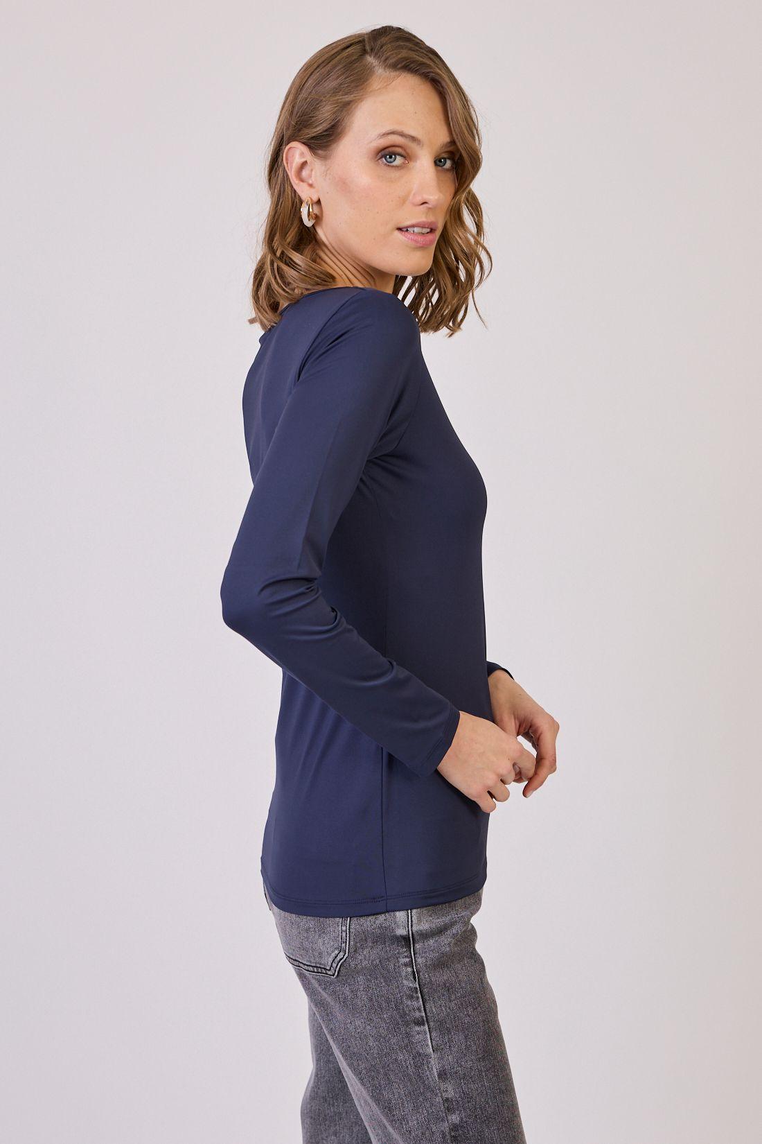Polera Poliamida Azul Marino Cod 2800026-2