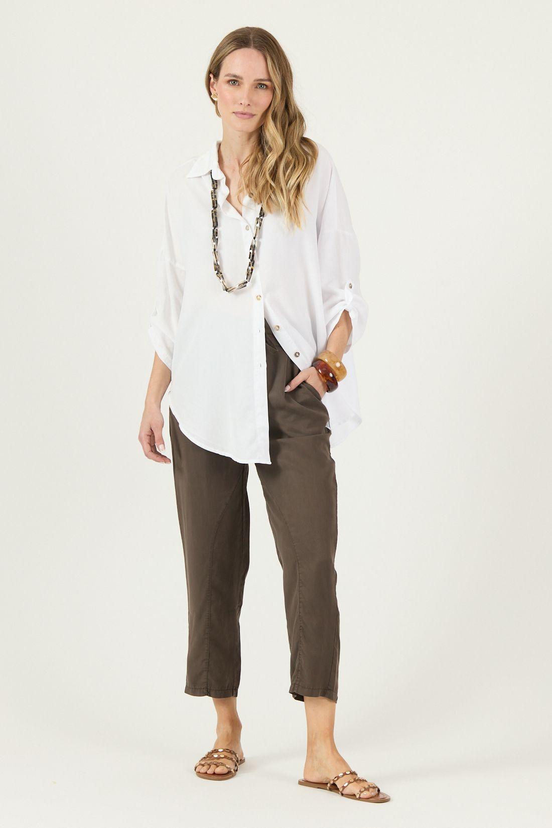 Pantalon De Lyocell Slim Fit Chocolate Cod 2013595-0