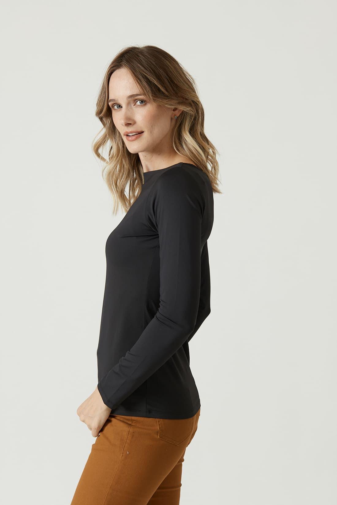 Polera poliamida negra 823-2