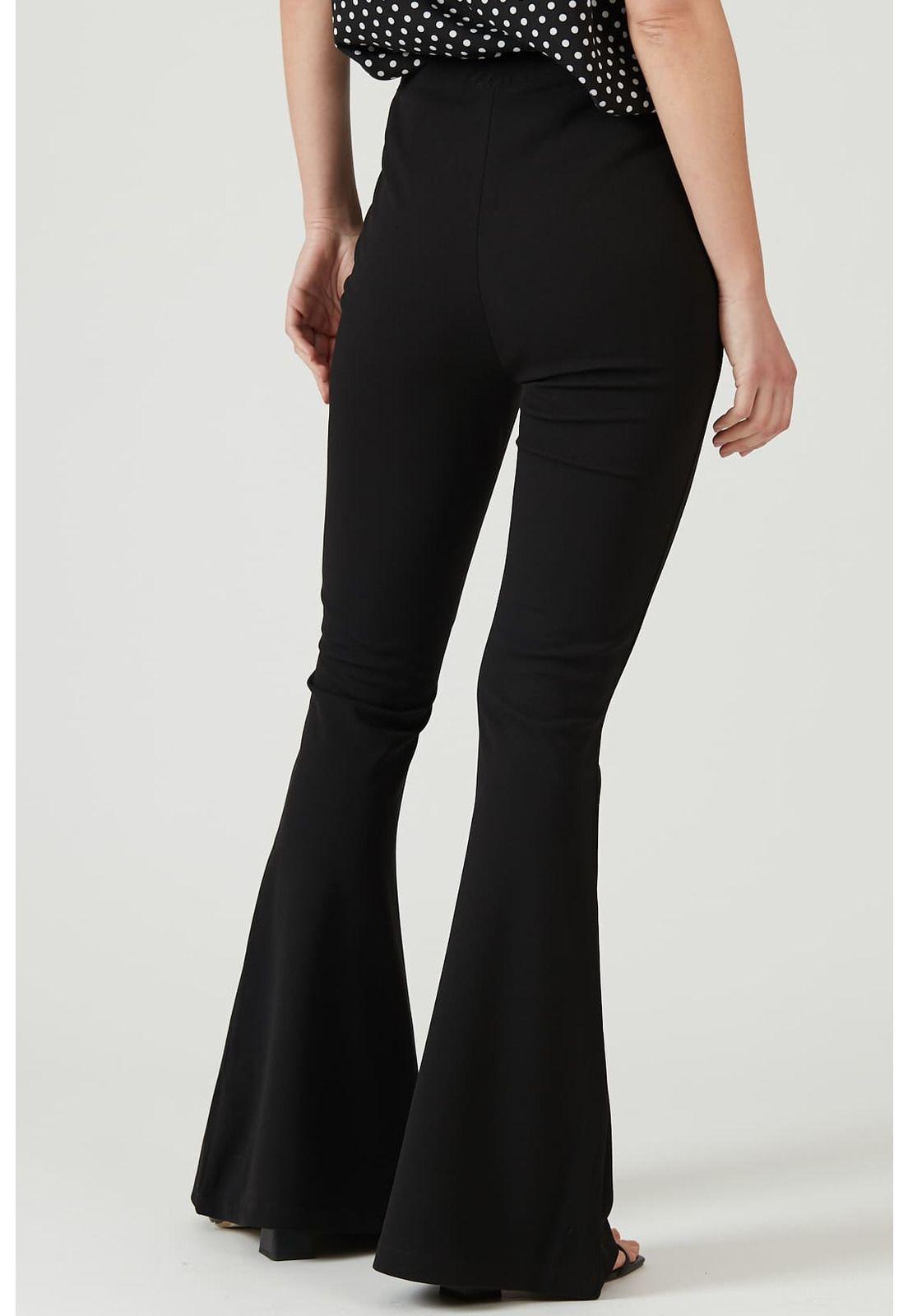 Leggings flare negra-2
