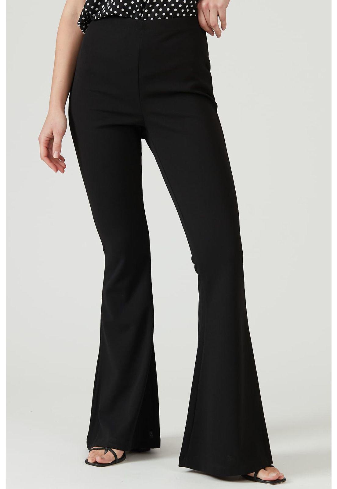 Leggings flare negra-3